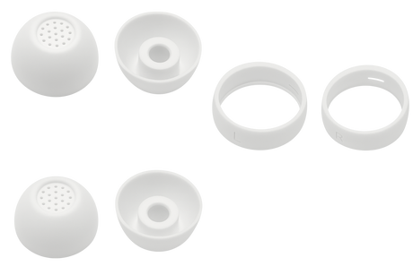 Galaxy Buds FE - Siliconen Oortips set van 4 + Wingtips (S en L)