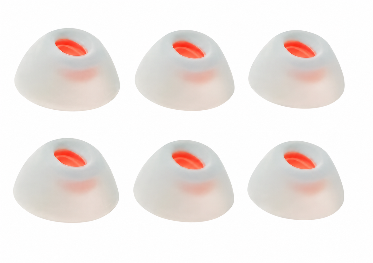 Tune Flex Siliconen Oortips set van 6 (S, M en L)