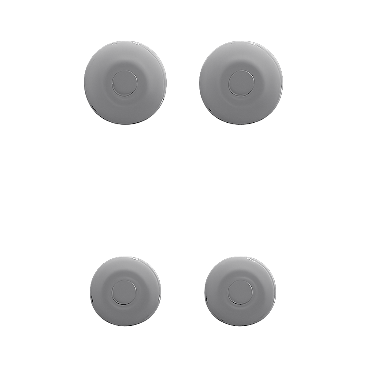 Endurance Peak 4 Siliconen Oortips set van 4 (S en L) - Black/Grey