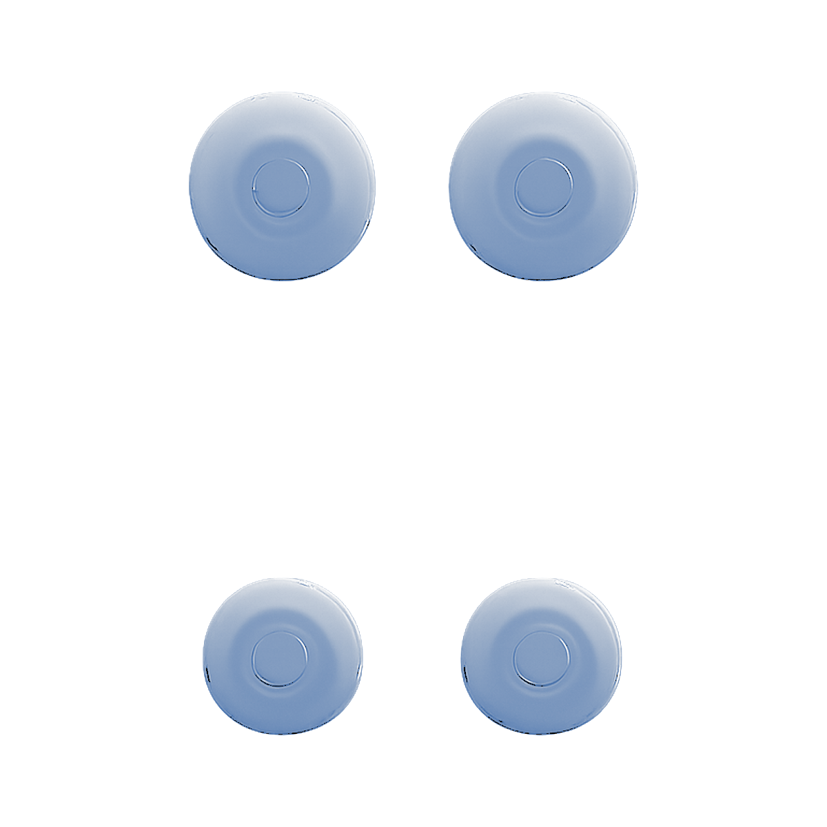 Vibe Beam Siliconen Oortips set van 4 (S en L) - Blue