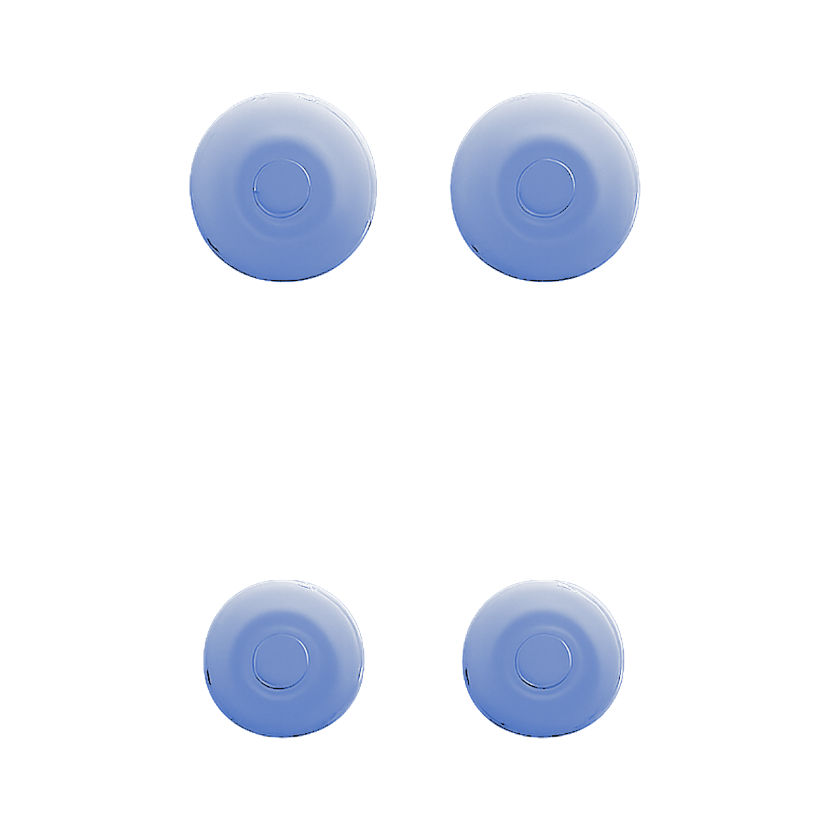 Nord Buds 3r Siliconen Oortips set van 4 (S en L) - Aura Blue