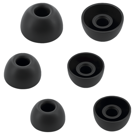 LinkBuds Fit Siliconen Oortips set van 6 (XS, S en L) - Black