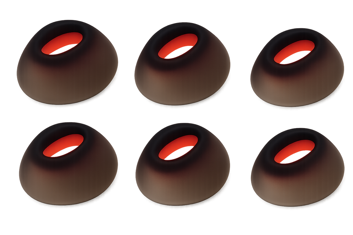 Tune Flex Siliconen Oortips set van 6 (S, M en L)