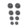 Sport X20 Siliconen Oortips set van 8 (XS, S, L en XL) - Zwart