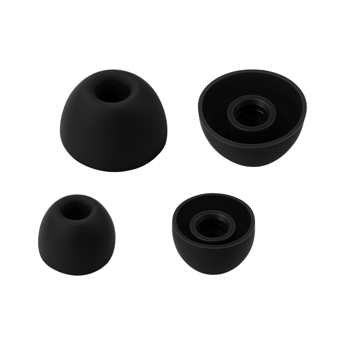 Wave Beam 2 Siliconen Oortips set van 4 (S en L) - Black