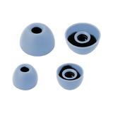 Wave Beam Siliconen Oortips set van 4 (XS en M) - Blue