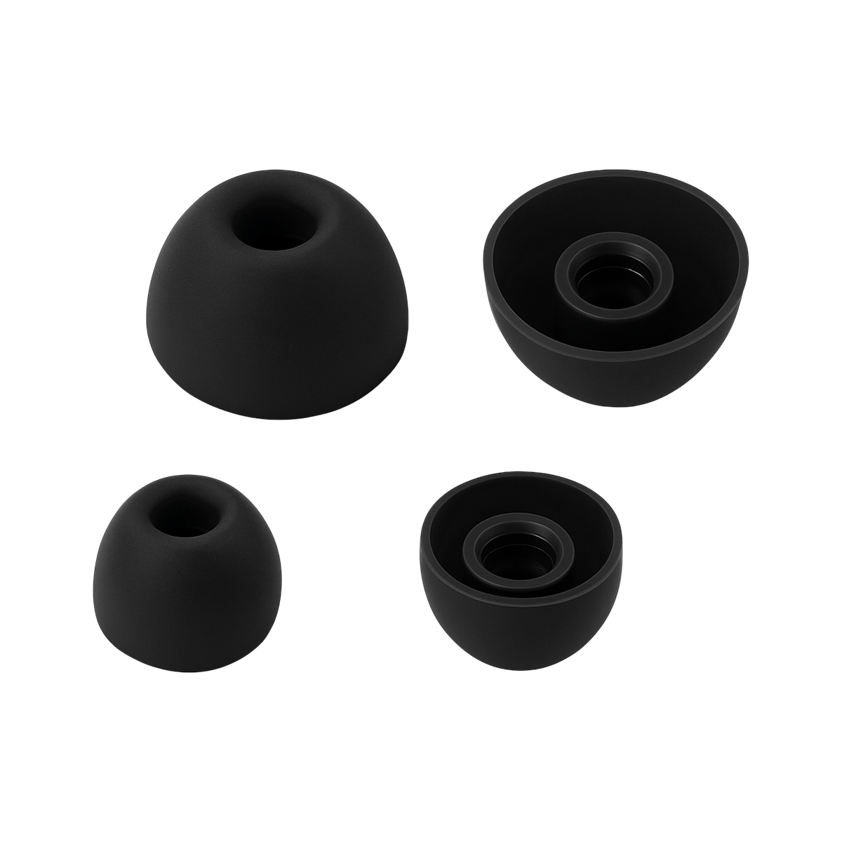 Wave Buds 2 Siliconen Oortips set van 4 (S en L) - Black