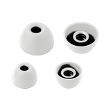 Wave Buds 2 Siliconen Oortips set van 4 (S en L) - White