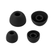 Wave Buds Siliconen Oortips set van 4 (S en L) - Black
