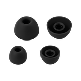 Wave Buds Siliconen Oortips set van 4 (S en L) - Black