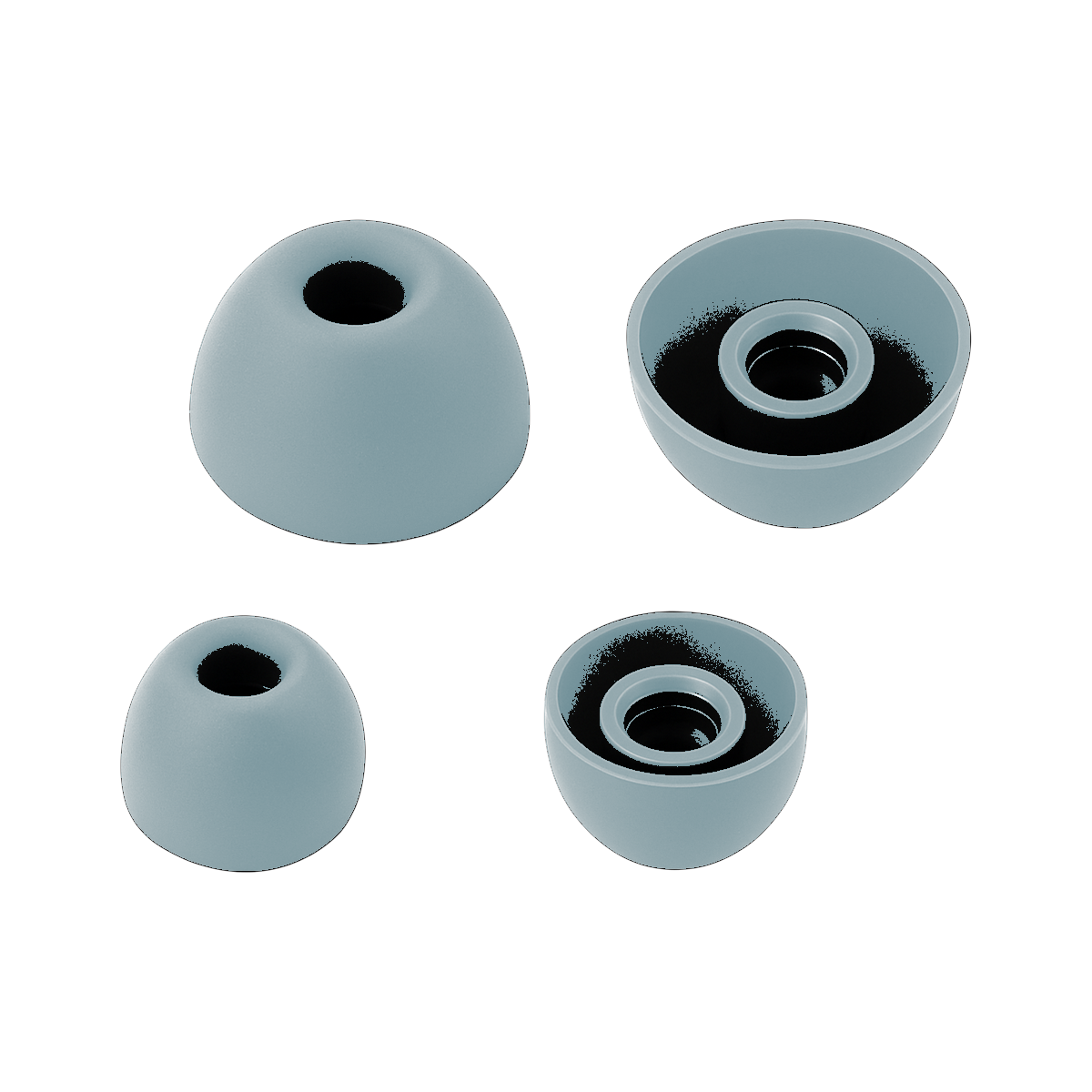 Wave Buds Siliconen Oortips set van 4 (S en L) - Mint
