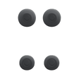 Nord Buds 3r Siliconen Oortips set van 4 (S en L) - Ash Black