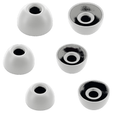 Accentum True Wireless Siliconen Oortips set van 6 (XS, S en L) - White