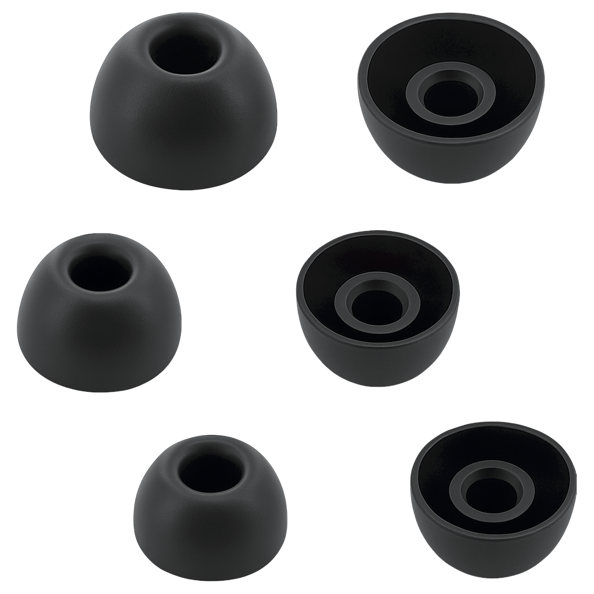 LinkBuds Fit Siliconen Oortips set van 6 (XS, S en L) - Black
